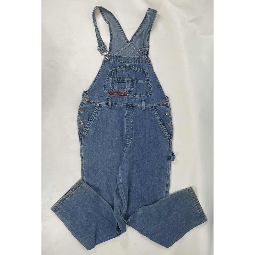 Squeeze Jeans Jeanswear Bib Overalls Vintage Womens M Hip-Hop Streetwear Blue
